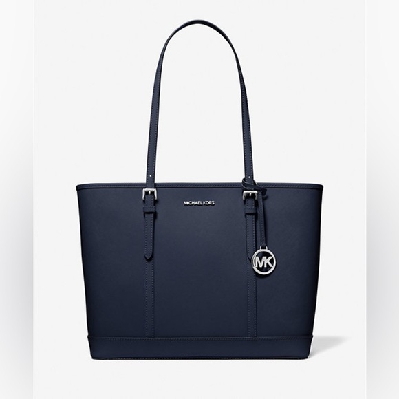 Michael Kors Handbags - Michael Kors Jet Set Travel Large Saffiano Leather Tote Bag - Navy NWT